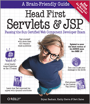 Head First Servlets book cover
